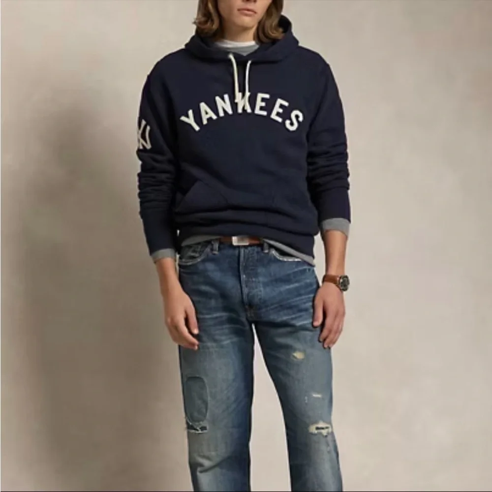 Polo Ralph Lauren | New York Yankees Hoodie in Navy Blue - Picture 2 of 10